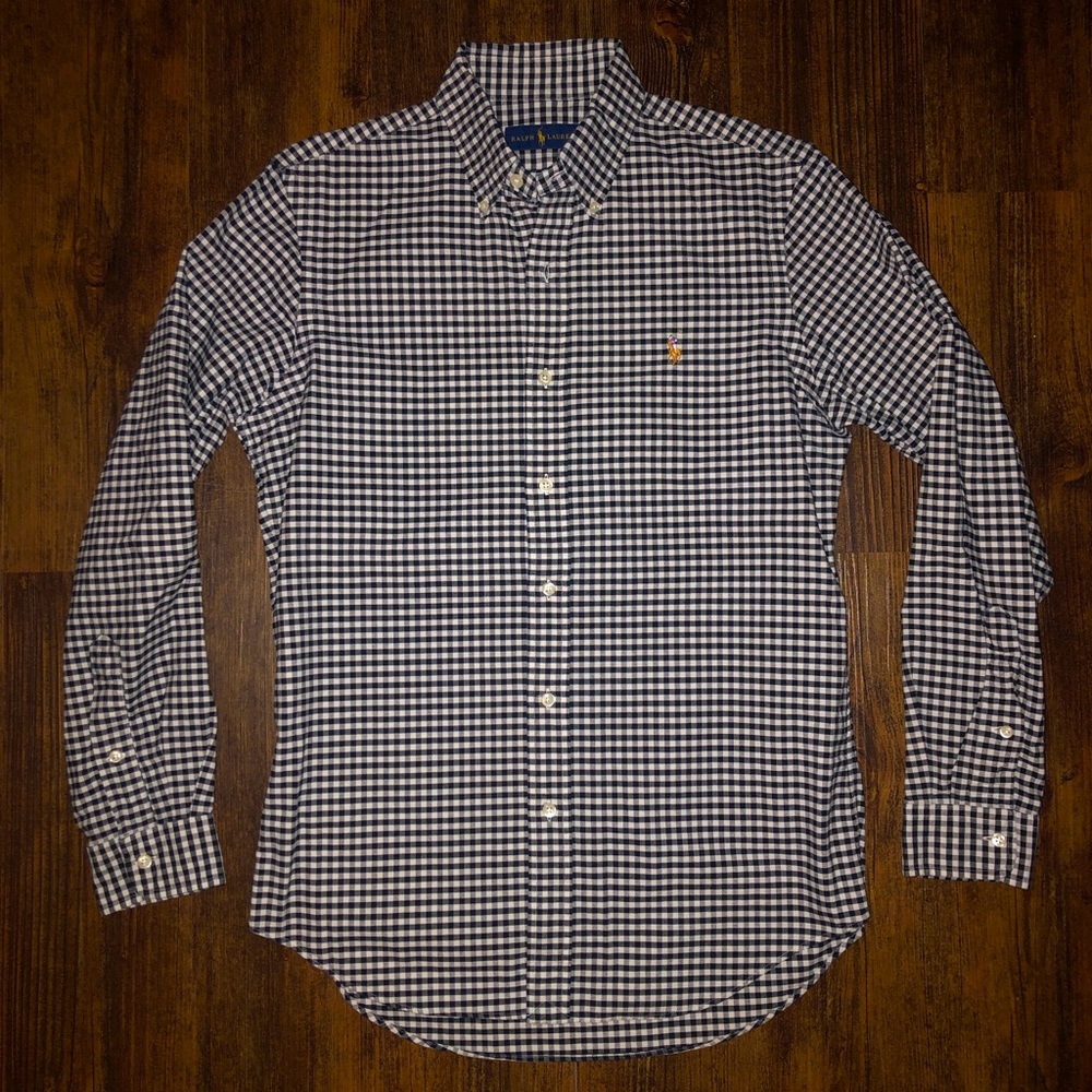 Ralph Lauren Regular Fit Cotton Oxford Button Down Shirt Small